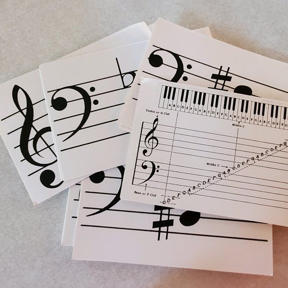 Vintage Music Notes - Flashcards - Picture 2 of 3